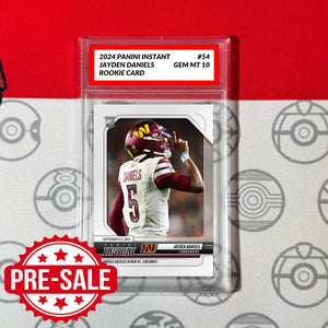 Graded 10 Jayden Daniels #54 RC Rookie Card 2024 Panini Instant Football