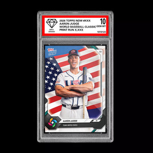 Graded 10 Aaron Judge 2026 Topps NOW World Baseball Classic Team USA PRESALE Baseball