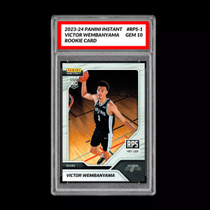 Graded 10 Victor Wembanyama 2023-24 Panini Instant #RPS-1 1st Rc Rookie Basketball