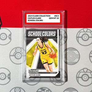 Graded 10 Caitlin Clark 2024 Panini #SC3 Collection School Colors RC Rookie Card Basketball