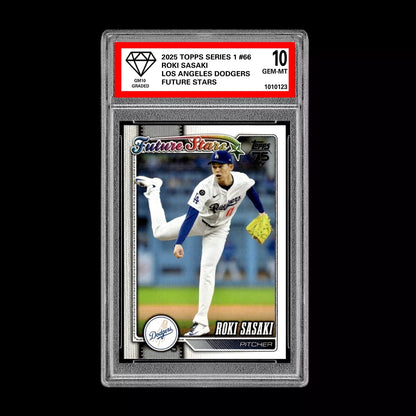 Graded 10 Roki Sasaki #66 Future Stars RC 2026  Topps Series 1 Dodgers Baseball