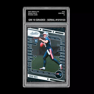 Graded 10 Drake Maye 2024 Panini Absolute - Rookies #103 Silver (RC) GEM MT Football