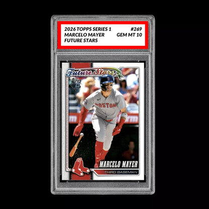 Graded 10 Marcelo Mayer Future Stars RC 2026  Topps Series 1 Boston Red Sox Baseball