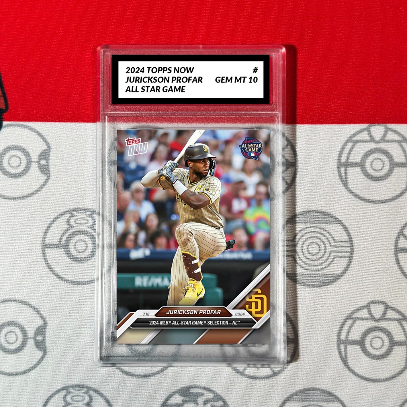 Graded 10 2024 Topps Now JURICKSON PROFAR All Star SAN DIEGO PADRES Baseball