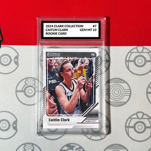 Graded 10 Caitlin Clark Rookie Card RC 2024 Panini Donruss Clark Collection #7 Basketball