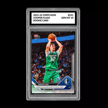 Graded 10 Cooper Flagg RC Rookie Card 2025-26 NBA Topps Now #241 Basketball