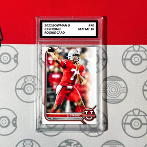 Graded 10 CJ STROUD 2022 Bowman U #90 1st Bowman Rookie Prospect Card RC Football