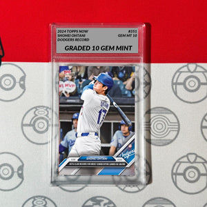 Graded 10 Shohei Ohtani Dodgers Record RBI 2024 MLB TOPPS NOW Card 351 Baseball