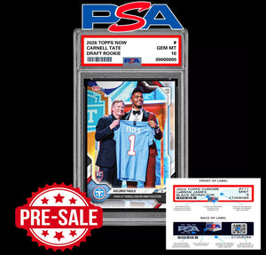 PSA 10 Carnell Tate RC Rookie 2026 Topps Now Titans - Presale Football