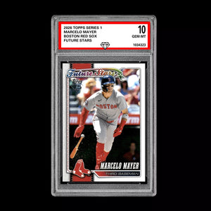 Graded 10 Marcelo Mayer Future Stars RC 2026  Topps Series 1 Boston Red Sox Baseball