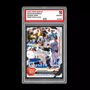 Graded 10 Kevin McGonigle RC Rookie #7 2026 Topps Now MLB Opening Day  Baseball