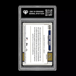 Graded 10 Jac Caglianone / Bobby Witt Jr. 2026  Topps Series 1 Royals Baseball