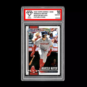 Graded 10 Marcelo Mayer Future Stars RC 2026  Topps Series 1 Boston Red Sox Baseball