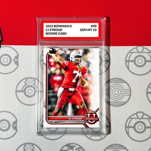 Graded 10 CJ STROUD 2022 Bowman U #90 1st Bowman Rookie Prospect Card RC Football