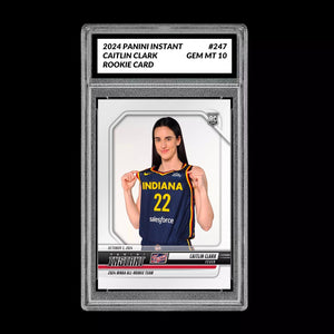 Graded 10 CAITLIN CLARK All Rookie Team 2024 Panini Instant #247 WNBA RC Card Basketball