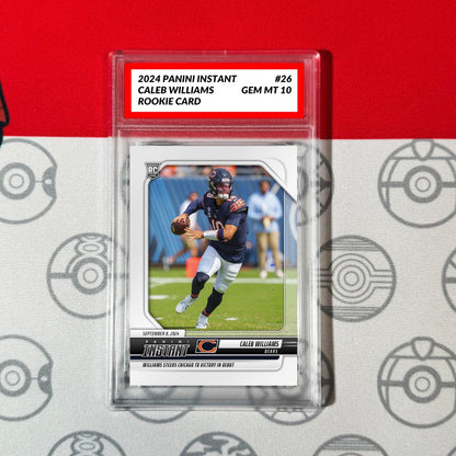 Graded 10 Caleb Williams #26 RC Rookie Card 2024 Panini Instant Bears QB Football
