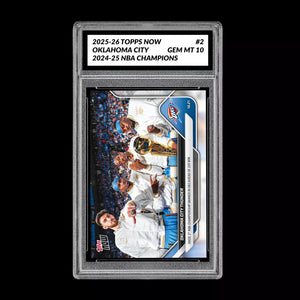 Graded 10 OKLAHOMA CITY THUNDER #2 2025-26 TOPPS NOW Basketball - Presale Basketball