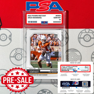 PRESALE PSA Graded 10 ARCH MANNING #AMA RC Rookie Card 2024 Panini Instant NIL Football