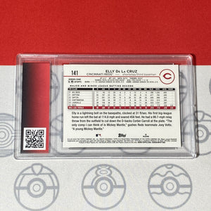 Graded 10 Elly De La Cruz Rookie Card 2024 MLB TOPPS SERIES 1 141 Reds RC Baseball