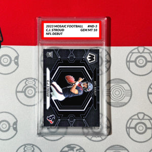 Graded 10 C.J. Stoud NFL Debut 2023 Panini Mosaic Football #ND-3 Football