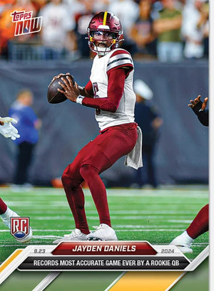 Graded 10 Jayden Daniels #5 RC ROOKIE - 2024 TOPPS NOW Football Card Baseball,Football