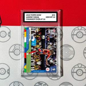 Graded 10 Lamine Yamal UEFA Championship EURO 2024 TOPPS NOW Card 54 Soccer