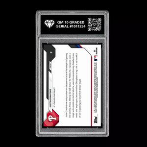 Graded 10 Justin Crawford #9 RC Rookie 2026 Topps Now MLB Opening Day  Baseball