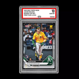 Graded 10 Jacob Wilson RC Rookie Cup 2025 Topps NOW Baseball Card Presale Baseball