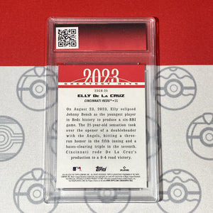 Graded 10 Elly De La Cruz Rookie Card 2024 MLB TOPPS SERIES 1 23GH-25 Reds RC Baseball