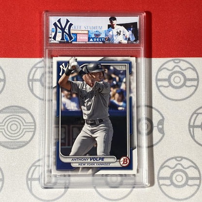 Graded 10 Anthony Volpe Rookie Card 2023 MLB TOPPS BOWMAN 76 New York Yankees RC Baseball