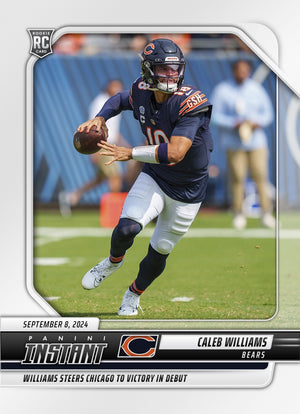 Graded 10 Caleb Williams #26 RC Rookie Card 2024 Panini Instant Bears QB Football