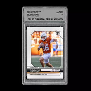 Graded 10 Arch Manning RC 2024-25 Panini Instant NIL NCAA #AMC Texas Rookie Card Football