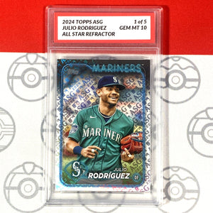 Graded 10 Julio Rodriguez 1 of 5 All-Star Image Variation Refractor SP SSP Baseball