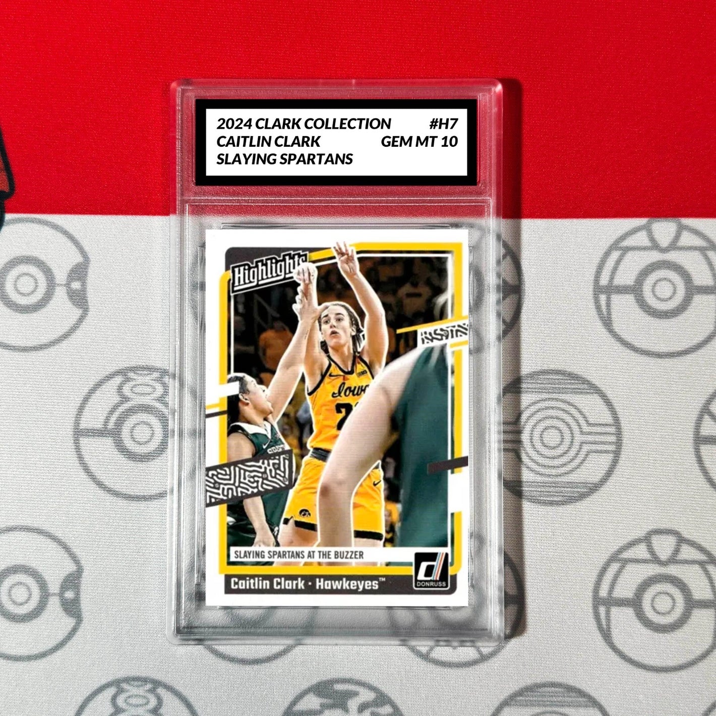 Graded 10 Caitlin Clark Rookie Card RC 2024 Panini Donruss Collection #H7 Basketball