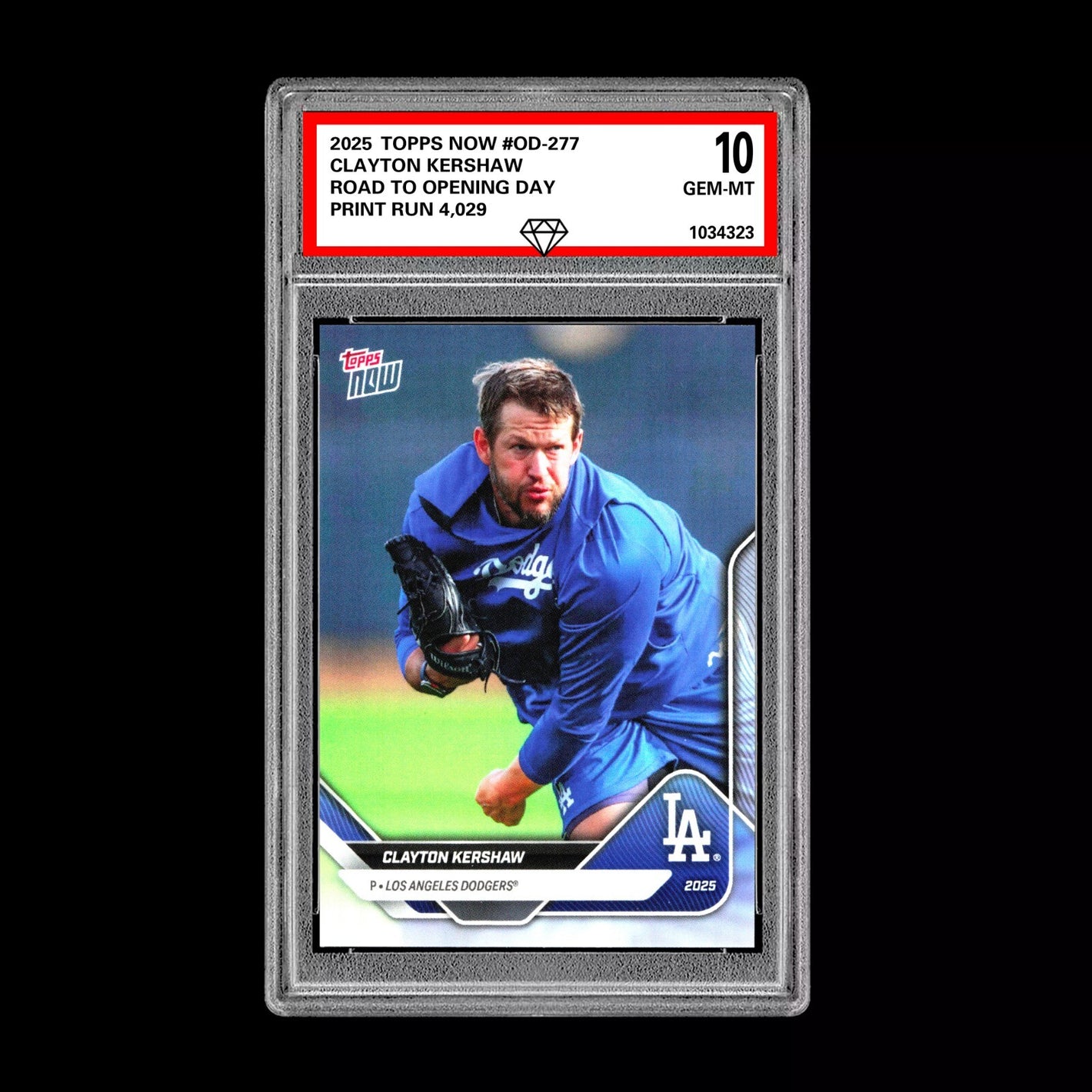 Graded 10 Clayton Kershaw SP SSP 2025 Topps Now Road to Opening Day #OD-277 Baseball