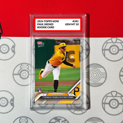 Graded 10 2024 Topps NOW Paul Skenes Rookie Card #381 Pittsburg Pirates RC Baseball