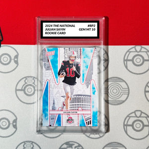 Graded 10 Julian Sayin #RP2 2024 Panini The National RC Rookie Card Ohio State Football
