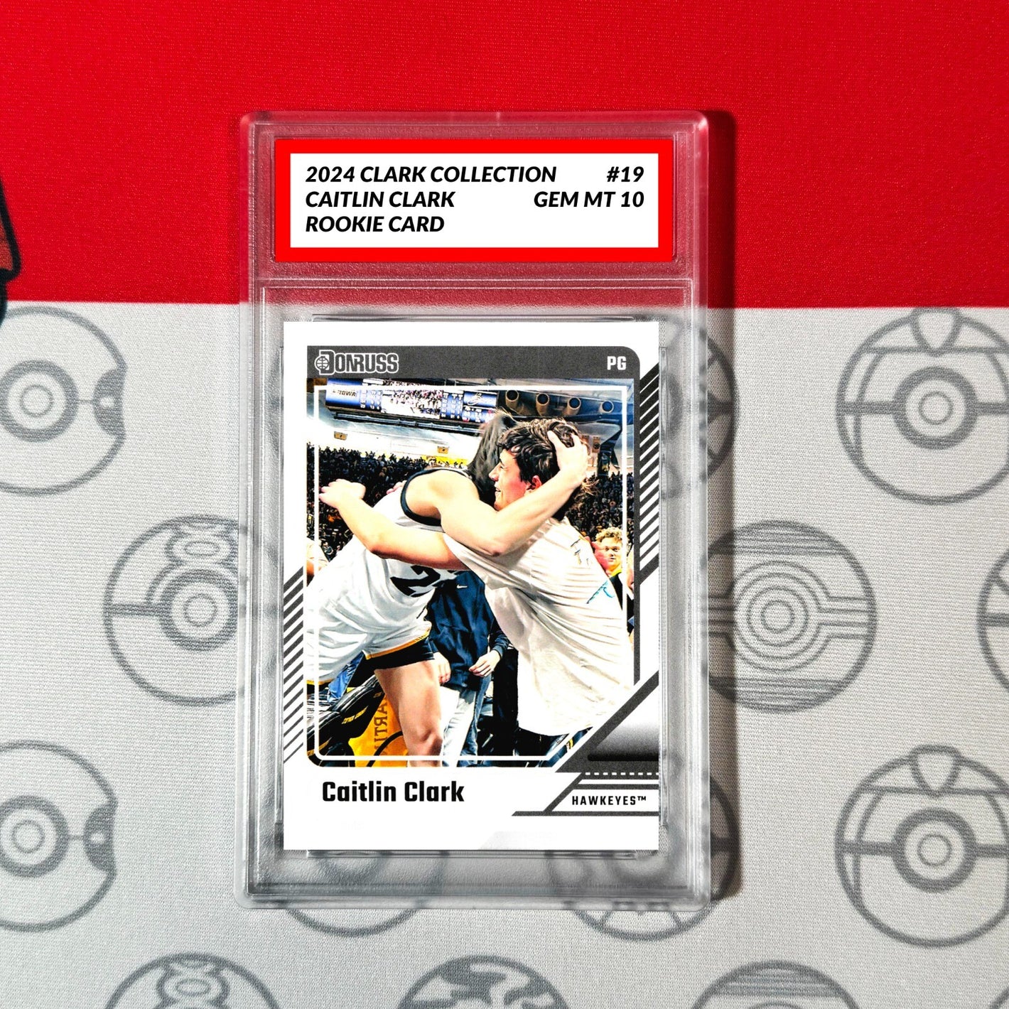 Graded 10 Caitlin Clark Rookie Card RC 2024 Panini Donruss Clark Collection #19 Basketball