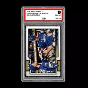 Graded 10 Jac Caglianone / Bobby Witt Jr. 2026  Topps Series 1 Royals Baseball