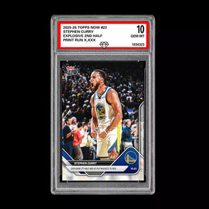 Graded 10 Stephen Curry RC Rookie Card 2025-26 TOPPS NOW #22 Basketball Presale Basketball