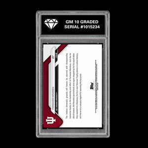 Graded 10 Fernando Mendoza #67 Indiana Hoosiers  2025-26 Bowman U NOW  Football