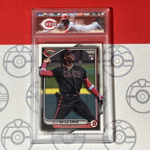 Graded 10 Elly De La Cruz Rookie Card 2024 MLB TOPPS BOWMAN 22 Reds RC Baseball