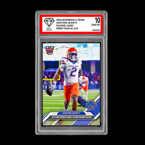 Ashton Jeanty RC 2024 Bowman U Now 1st Graded 10 NCAA Rookie Card #43 Heisman Football