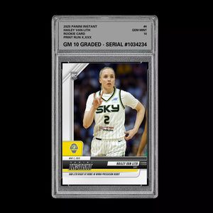 Graded 10 Hailey Van Lith #4 Chicago Sky 2025 Panini Instant RC Rookie  Basketball