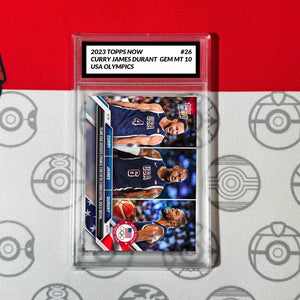 GRADED 10 Steph Curry Lebron James Durant 26 2024 Topps Now Olympics Basketball
