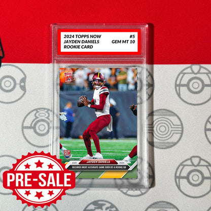Graded 10 Jayden Daniels #5 RC ROOKIE - 2024 TOPPS NOW Football Card Baseball,Football