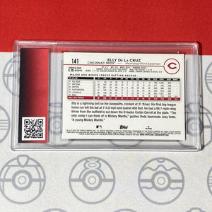 Graded 10 Elly De La Cruz Rookie Card 2024 MLB TOPPS SERIES 1 141 Reds RC Baseball