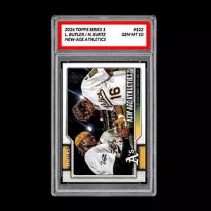 Graded 10 Lawrence Butler / Nick Kurtz 2026  Topps Series 1 Athletics Baseball