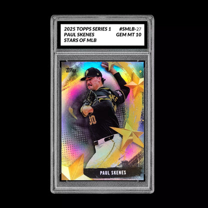 Graded 10 Paul Skenes 2025 Topps Series 1 Stars of MLB Insert Pirates #SMLB-27 Baseball