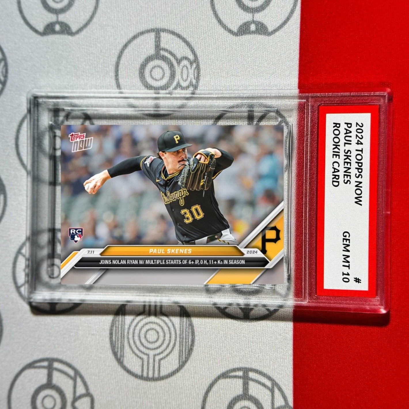 Graded 10 2024 Topps NOW Paul Skenes Rookie Card #407 Pirates RC Baseball